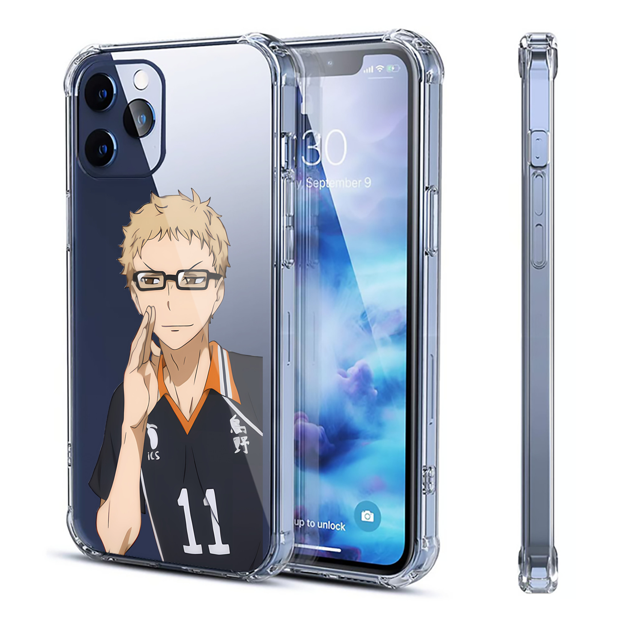 （画像用） ハイキュー!! Haikyu!! 【iPhone 12シリーズ対応】透明スマホケース（クリアソフトケース）